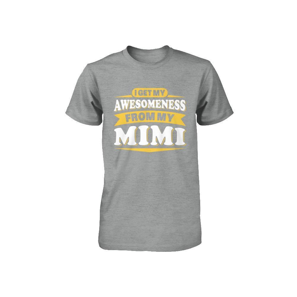 I Get My Awesomeness From My Mimi Youth-Youth Shirt-Toddler T-Shirt-Heather