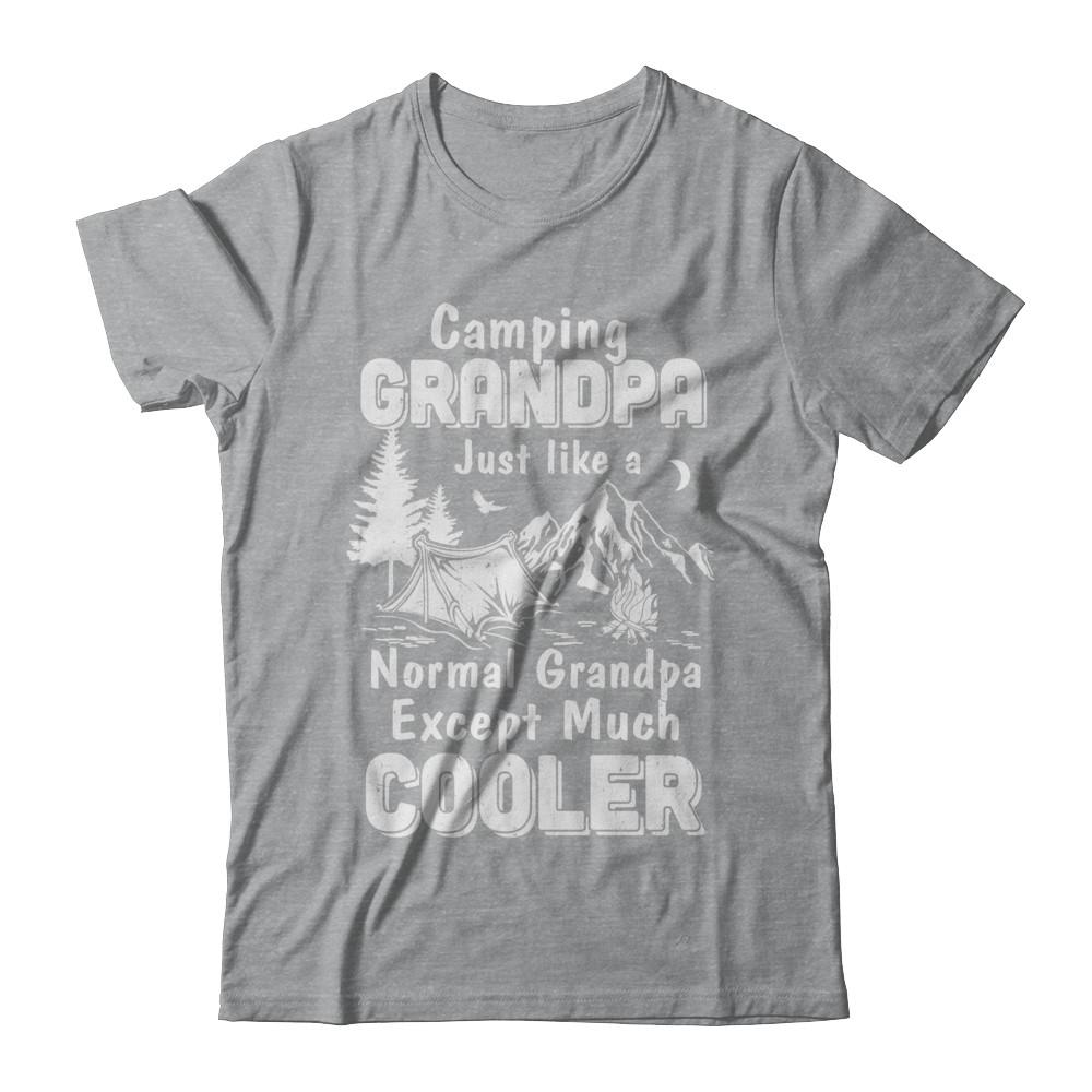Camping Grandpa Except Much Cooler-T-Shirt & Hoodie-Classic T-Shirt-Sport Grey