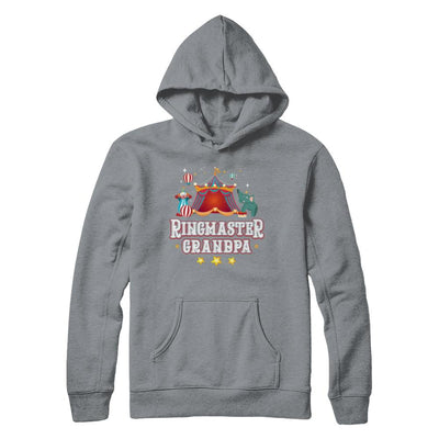 Ringmaster Grandpa Circus Carnival Children Party-T-Shirt & Hoodie-Pullover Hoodie-Light Steel