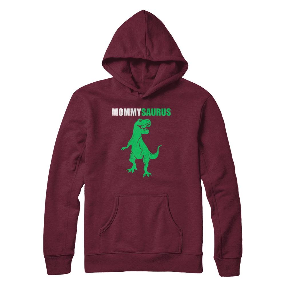 Mommysarus Funny Dinosaur First Time Mom Mothers Day-T-Shirt & Hoodie-Hanes - Heavyweight Pullover Hoodie-Maroon