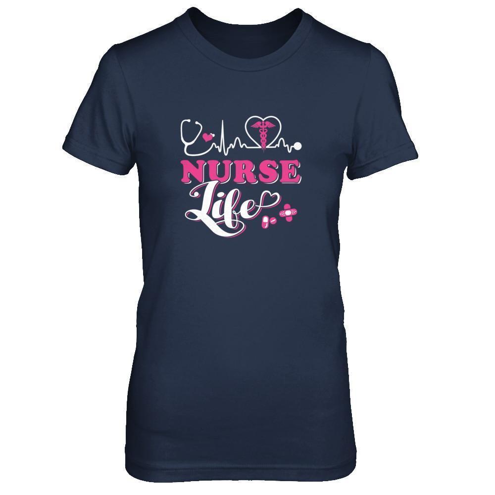 Nurse Life Lover-T-Shirt & Tank Top-Women's T-Shirt-Navy