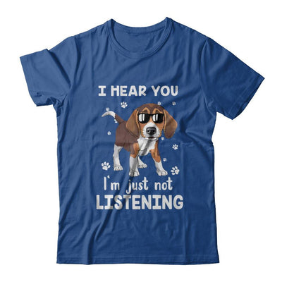 I Hear You I'm Just Not Listening Funny Beagle-T-Shirt & Hoodie-Classic T-Shirt-Royal