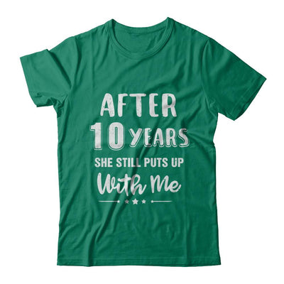 10Th Wedding Anniversary Funny Husband Gift-T-Shirt & Hoodie-Classic T-Shirt-Kelly Green
