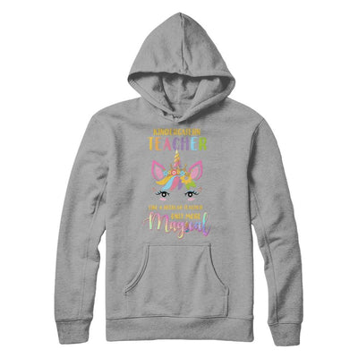 Kindergarten Teacher Cute Magical Unicorn Gift-T-Shirt & Hoodie-Pullover Hoodie-Light Steel