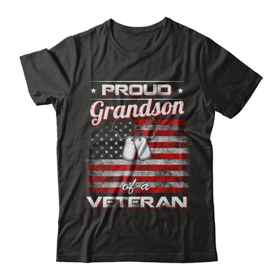 Proud Grandson Of A Veteran-T-Shirt & Hoodie-Classic T-Shirt-Black