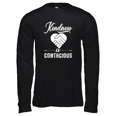 Kindness Is Contagious-T-Shirt & Tank Top-Long Sleeve T-Shirt-Black