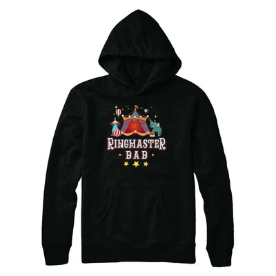 Ringmaster Dad Circus Carnival Children Party-T-Shirt & Hoodie-Pullover Hoodie-Black