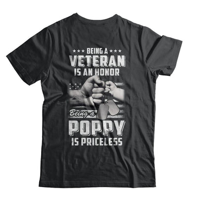 Being A Veteran Is An Honor Being A Poppy Is Priceless-T-Shirt & Hoodie-Classic T-Shirt-Black