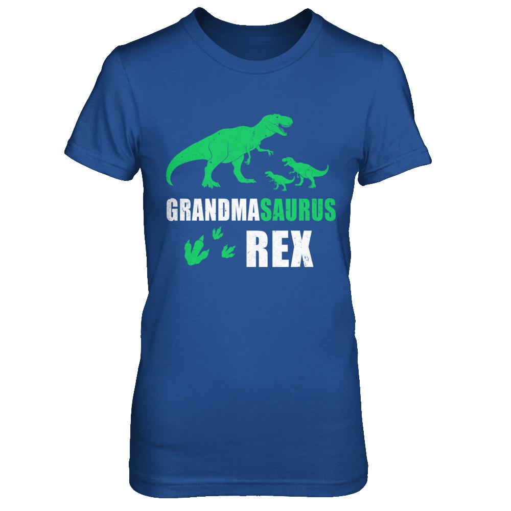 Grandmasaurus Grandma Saurus Dinosaur T-Rex Mothers Day-T-Shirt & Hoodie-Women's T-Shirt-Royal