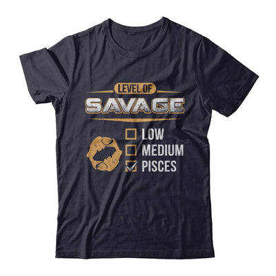 Level Of Savage Pisces-T-Shirt & Hoodie-Premium T-Shirt-Midnight Navy