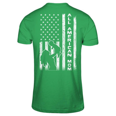 All American Mom Flag-T-Shirt & Hoodie-Premium T-Shirt-Kelly Green