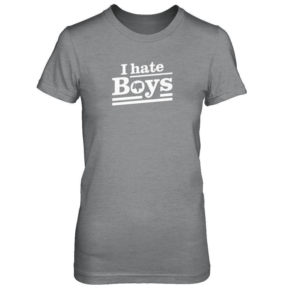 I Hate Boys-T-Shirt & Tank Top-Women's T-Shirt-Sport Grey