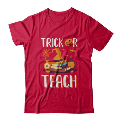 Trick Or Teach Halloween Gift Costume For Teacher-T-Shirt & Hoodie-Classic T-Shirt-Red