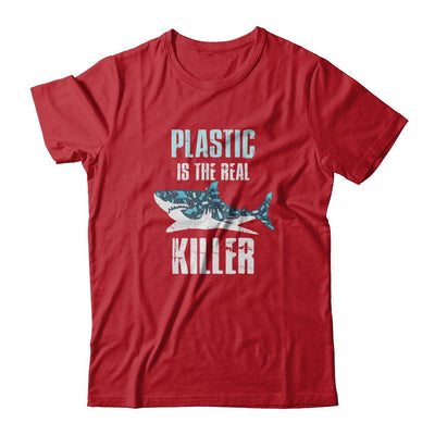 Plastic Is The Real Killer Save Ocean Quote-T-Shirt & Tank Top-Classic T-Shirt-Red