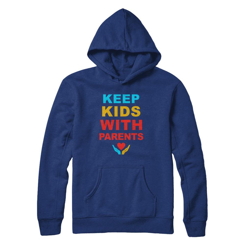 Keep Kids With Parents Families Belong Together-T-Shirt & Hoodie-Pullover Hoodie-Deep Royal