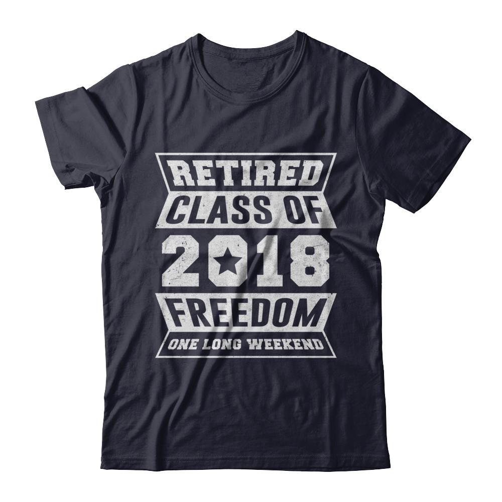 Retired 2018 Funny Retirement-T-Shirt & Hoodie-Premium T-Shirt-Midnight Navy