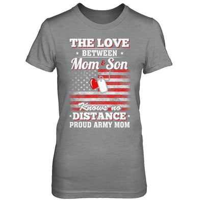 The Love Between Mom And Son Proud Army Mom-T-Shirt & Hoodie-Women's T-Shirt-Sport Grey