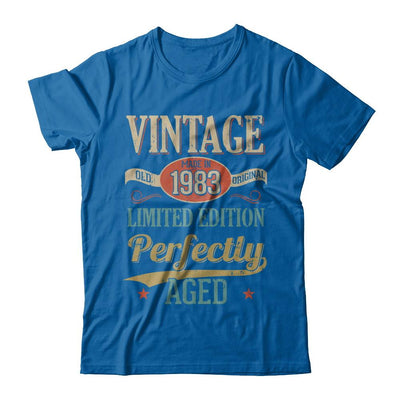 Vintage Premium Made In 1983 38th Birthday Gift-T-Shirt & Hoodie-Classic T-Shirt-Royal