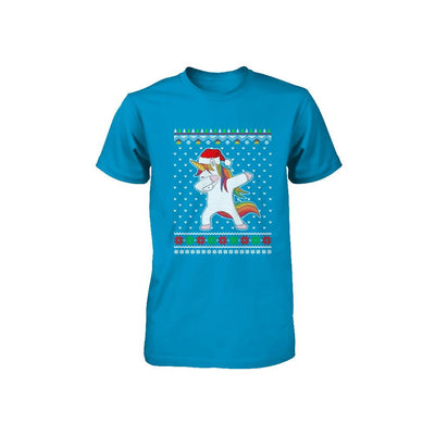Dabbing Tangled Lights Ugly Christmas Sweater Girls Youth-Youth Shirt-