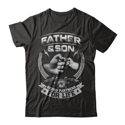 Motocross Father And Son Riding Partners For Life-T-Shirt & Hoodie-Classic T-Shirt-Black