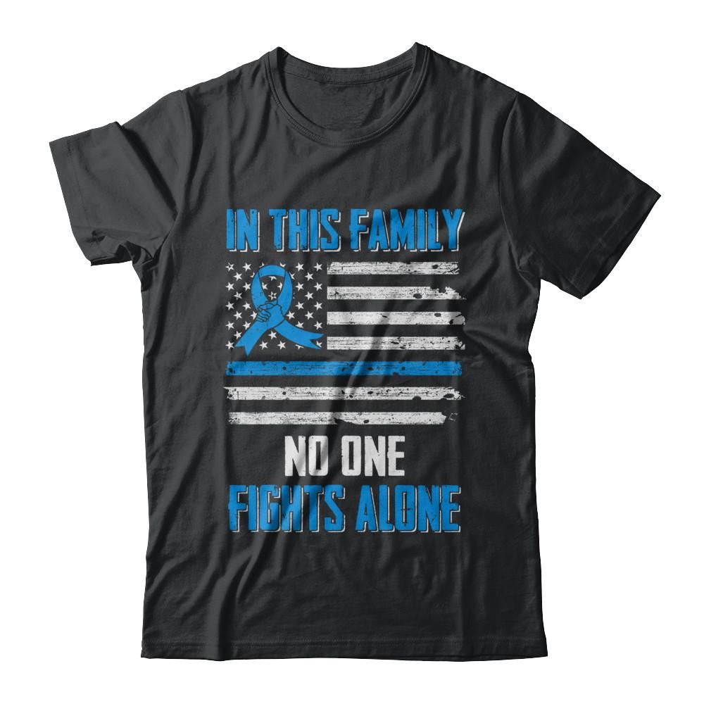 In This Family No One Fights Alone Prostate Cancer-T-Shirt & Hoodie-Classic T-Shirt-Black
