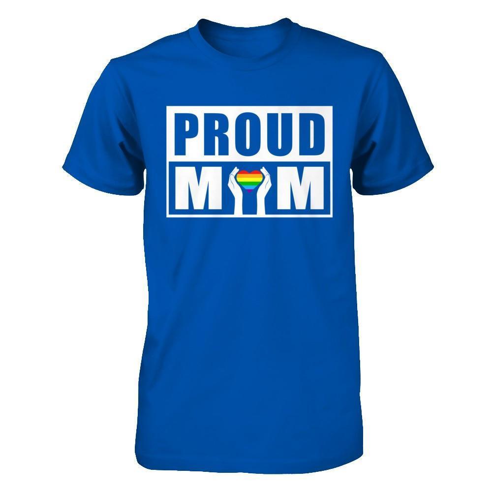 Proud Mom Lgbt Gay Lesbian Pride-T-Shirt & Hoodie-Premium T-Shirt-Royal