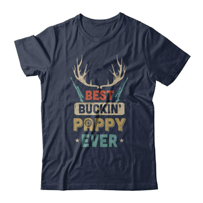 Vintage Best Buckin' Pappy Ever Deer Hunting-T-Shirt & Hoodie-Classic T-Shirt-Navy