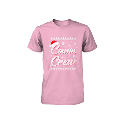 Matching Family Christmas Cousin Crew Ugly Sweater Youth-Youth Shirt-Toddler T-Shirt-Pink
