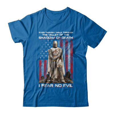 Knight Templar I Walk Through Shadow Of Death I Fear No Evil-T-Shirt & Hoodie-Classic T-Shirt-Royal