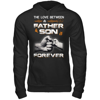 The Love Between A Father and Son Is Forever-T-Shirt & Hoodie-Pullover Hoodie-Black