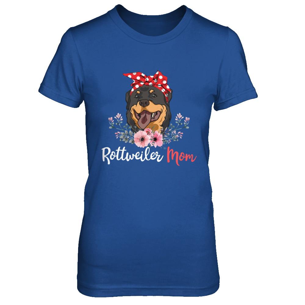 Rottweiler Mom Gift For Women Dog Lover-T-Shirt & Hoodie-Women's T-Shirt-Royal