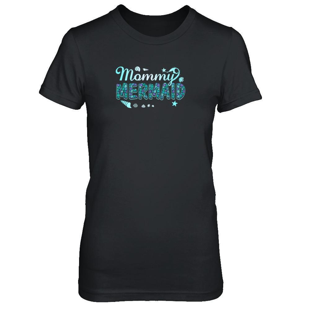 Mommy Mermaid-T-Shirt & Tank Top-Women's T-Shirt-Black