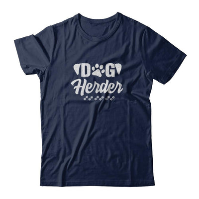 Dog Herder Funny Herding Dogs Gift-T-Shirt & Tank Top-Classic T-Shirt-Navy