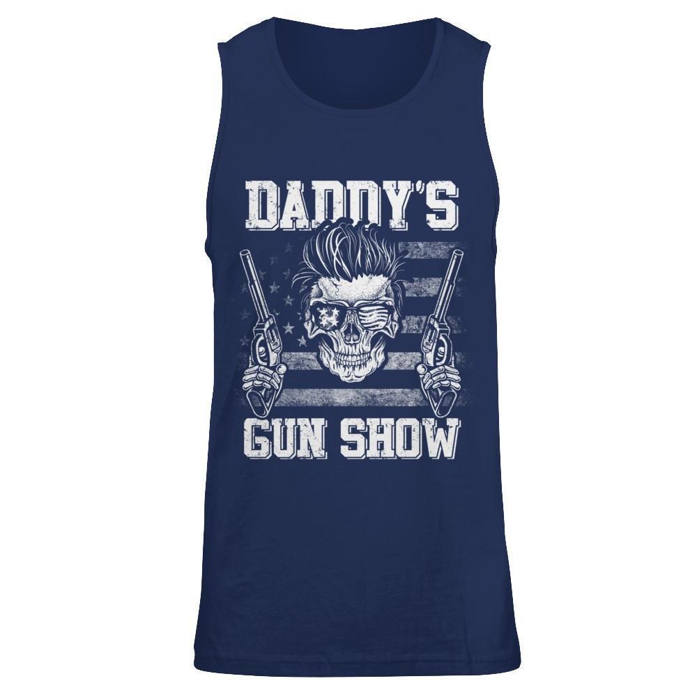 Daddy's Gun Show-T-Shirt & Hoodie-Unisex Tank-Navy