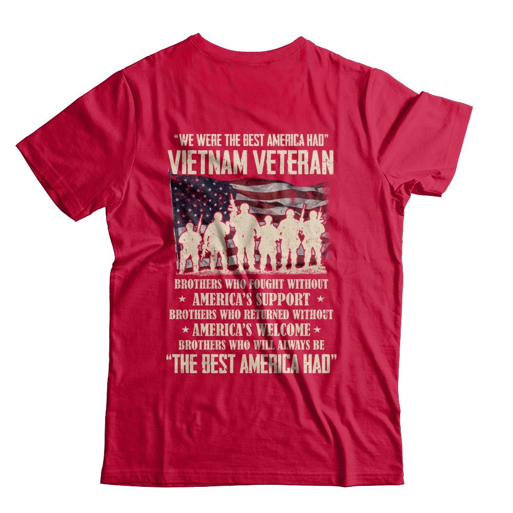 Vietnam Veteran The Best America Had Proud-T-Shirt & Hoodie-Classic T-Shirt-Red