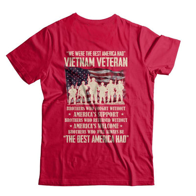 Vietnam Veteran The Best America Had Proud-T-Shirt & Hoodie-Classic T-Shirt-Red