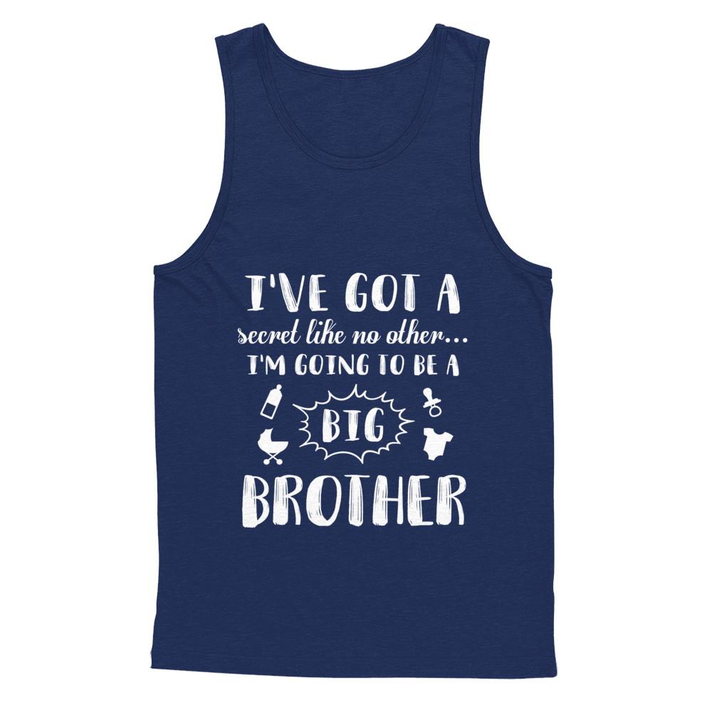 Secret Like No Other I'm Going To Be A Big Brother-T-Shirt & Hoodie-Unisex Tank-Navy