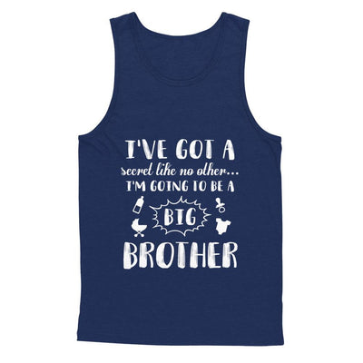 Secret Like No Other I'm Going To Be A Big Brother-T-Shirt & Hoodie-Unisex Tank-Navy