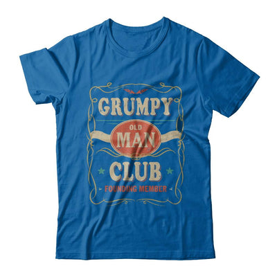 Papa Grumpy Old Man Club Founding Member Fathers Day-T-Shirt & Hoodie-Classic T-Shirt-Royal