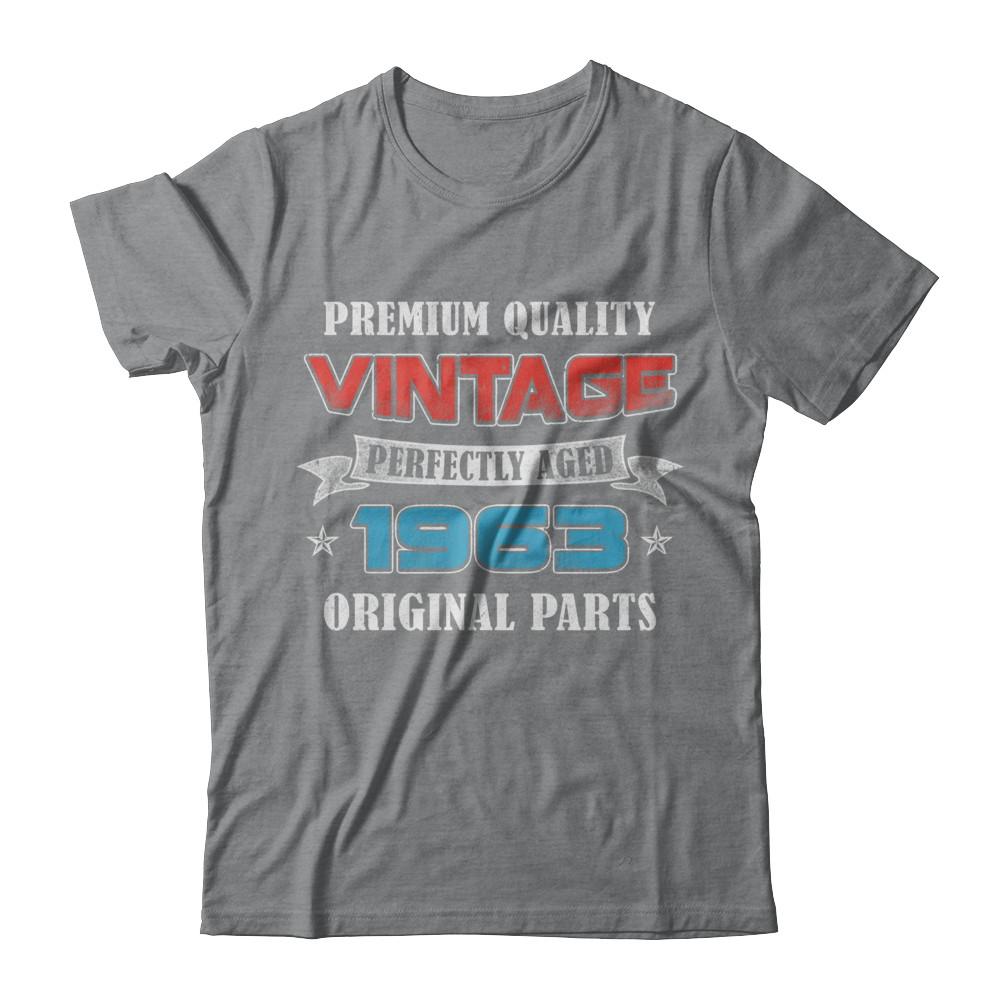 Vintage Premium Prefectly Aged 1963 58th Birthday Gift-T-Shirt & Hoodie-Classic T-Shirt-Sport Grey