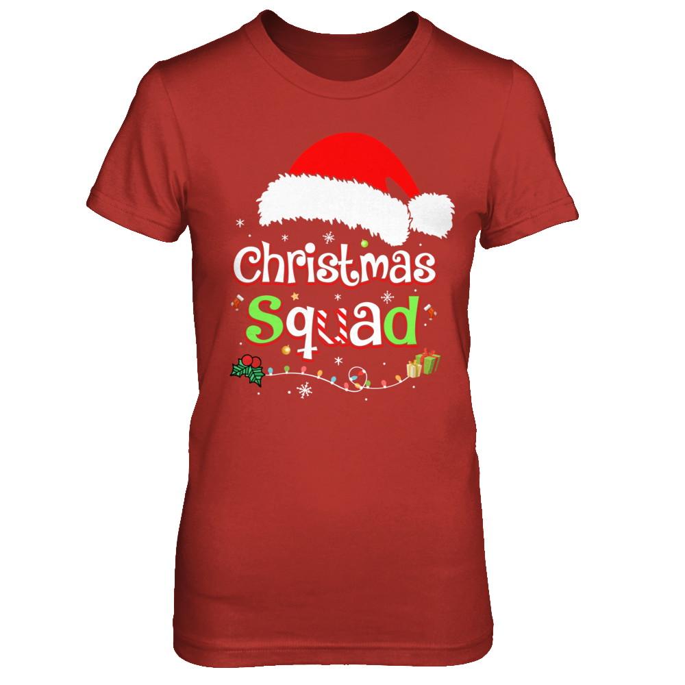 Santa Family Matching Pajamas Christmas Squad-T-Shirt & Sweatshirt-Women's T-Shirt-Red
