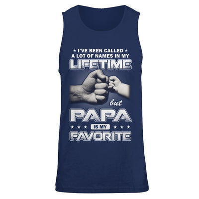 I've Been Called A Lot Of Names But Papa Is My Favorite-T-Shirt & Hoodie-Unisex Tank-Navy