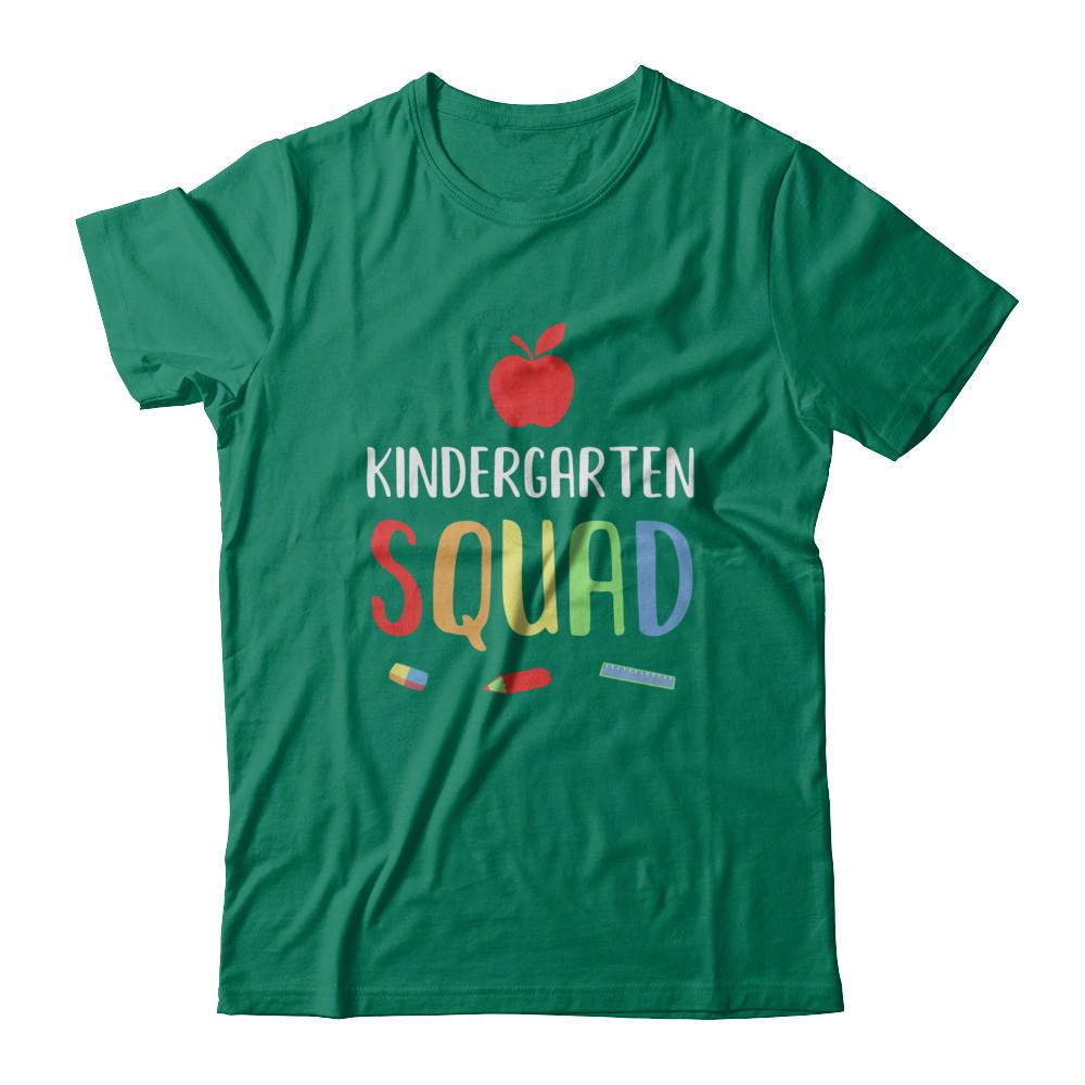 Kindergarten Squad Back To School Teacher Gift-T-Shirt & Hoodie-Classic T-Shirt-Kelly Green