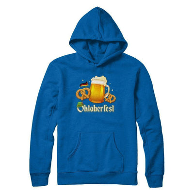 Oktoberfest Beer Pretzel Lederhosen Germany-T-Shirt & Hoodie-Pullover Hoodie-Royal