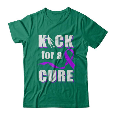 Kick For A Cure Soccer Alzheimers Pancreatic Lupus Awareness-T-Shirt & Hoodie-Classic T-Shirt-Kelly Green