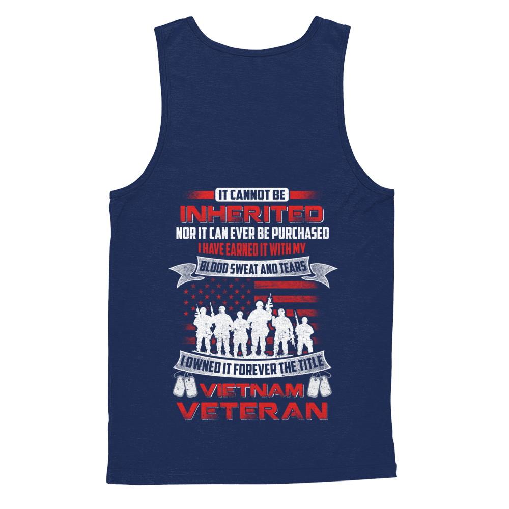 It Cannot Be Inherited I Owned It Forever The Title Vietnam Veteran-T-Shirt & Hoodie-Unisex Tank-Navy
