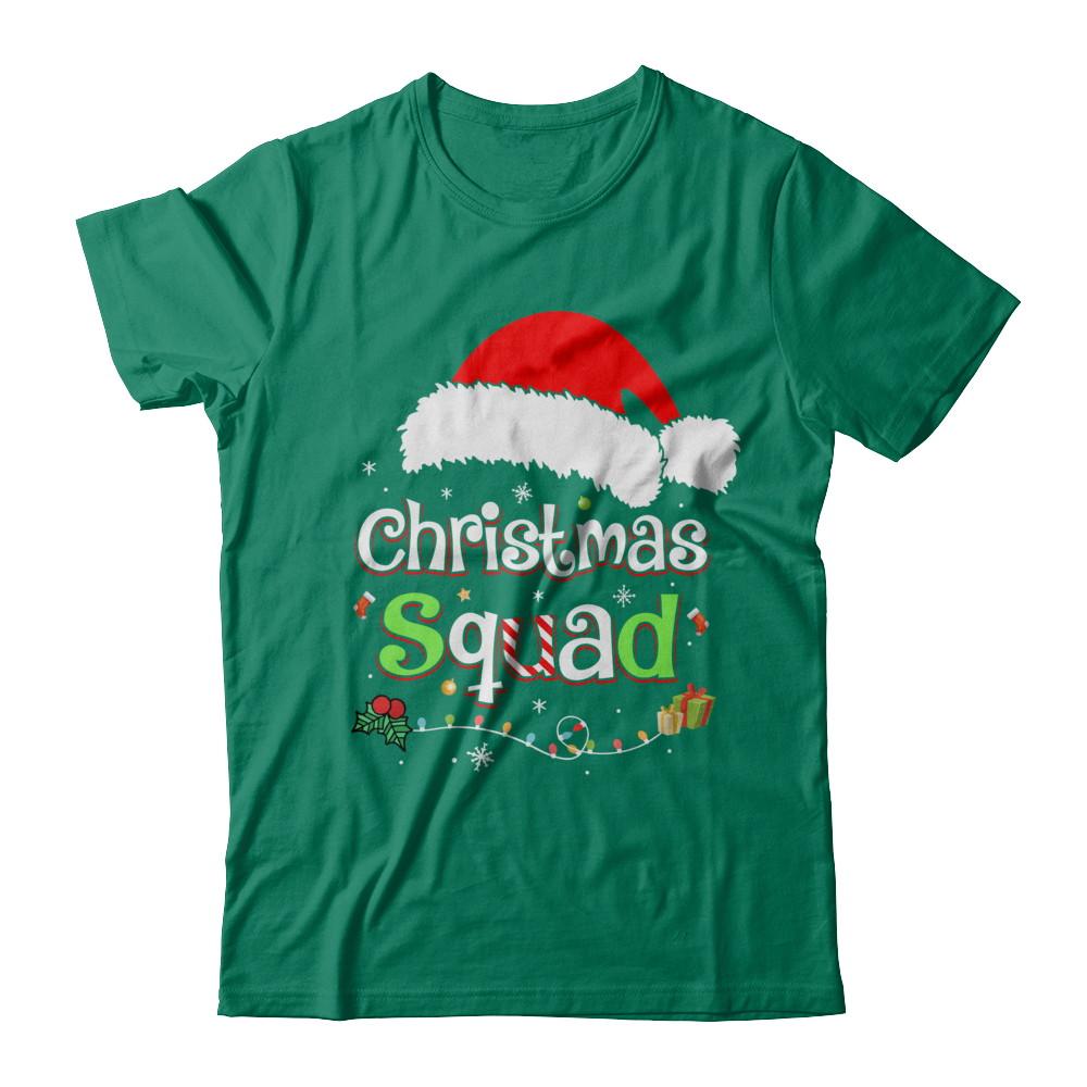 Santa Family Matching Pajamas Christmas Squad-T-Shirt & Sweatshirt-Classic T-Shirt-Kelly Green