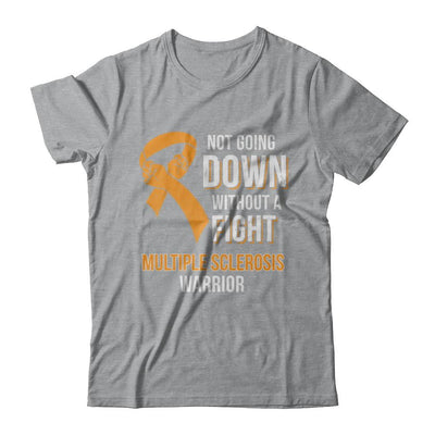 Not Going Down Without A Fight Multiple Sclerosis Warrior-T-Shirt & Hoodie-Classic T-Shirt-Sport Grey