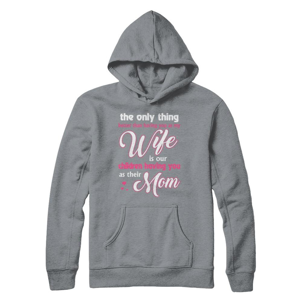 Love Our Children Mother's Day Gift From Husband For Wife-T-Shirt & Hoodie-Pullover Hoodie-Light Steel