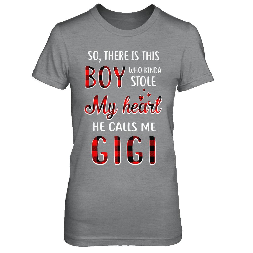 This Boy Who Kinda Stole My Heart He Calls Me Gigi-T-Shirt & Hoodie-Women's T-Shirt-Sport Grey